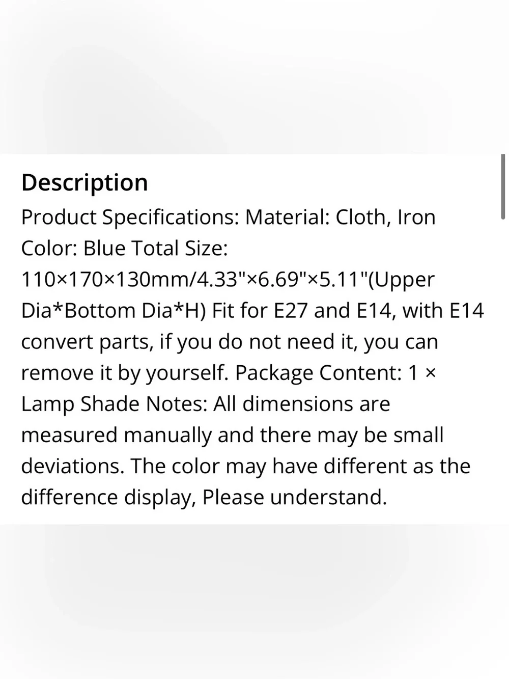 Tropical Embroidered Lampshade - BLUE
